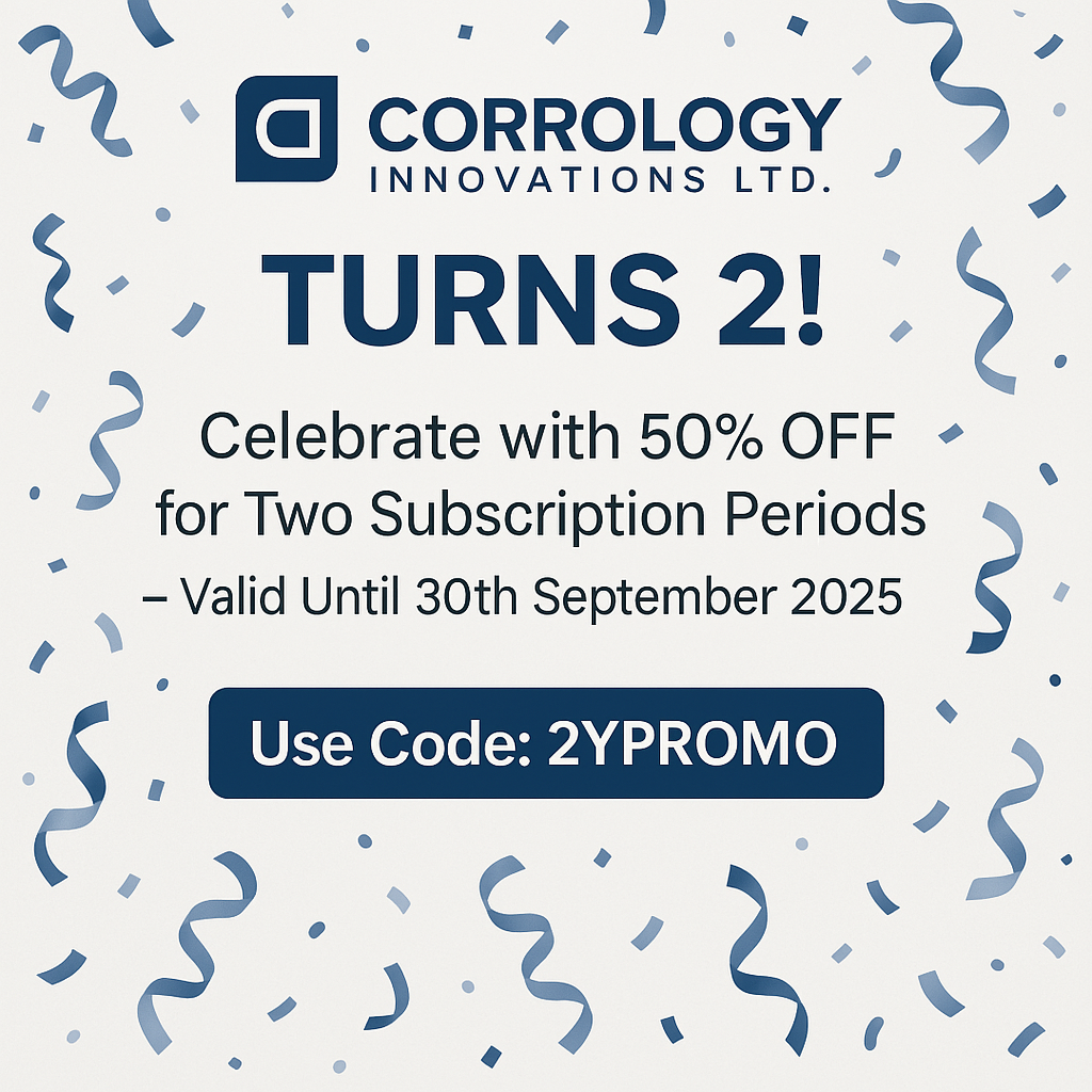 🎉Corrology Innovations Ltd. Turns 2 – And You Get the Gift!🎁